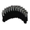 Art. 011N - Media Invisible Alta Lisa Negra Hombre (12 PARES)