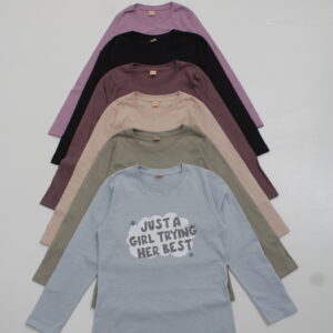 Remera Manga Larga TRYING Niña