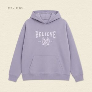 Buzo con Capucha Frizado BELIEVE Niña