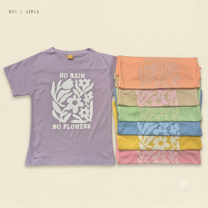 Remera Manga Corta FLOWERS Niña