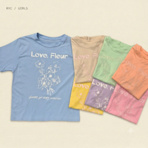 Remera Manga Corta Oversize FLEUR Niña