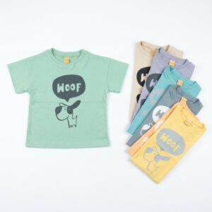 Remera Manga Corta WOOF Bebe